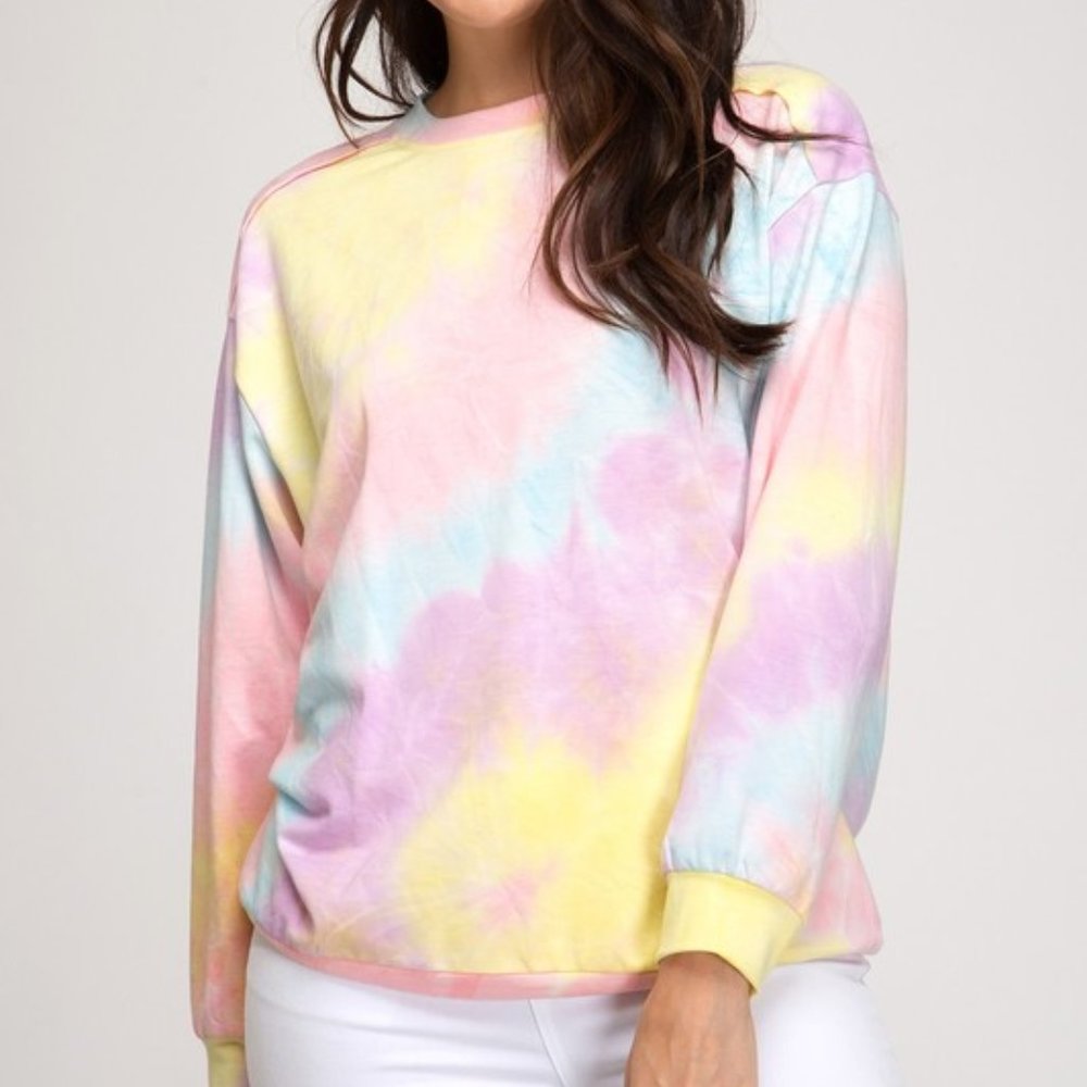 sorbet tie-dye sweatshirt